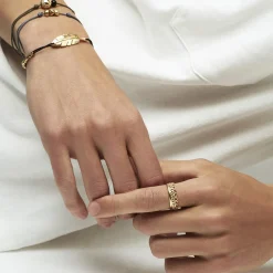 Gas Bijoux Cailloux bracelet large size gold^Homme Bracelets Cordons Homme