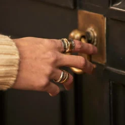 Gas Bijoux Cancun Penna ring large size bicolor^Homme Bagues Homme