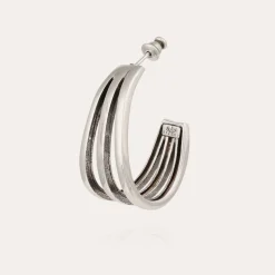 Gas Bijoux Cerceau earrings silver^Femme Boucles D'oreilles