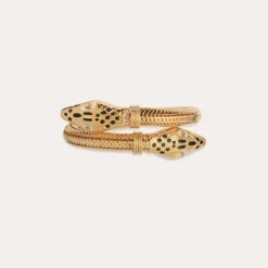 Gas Bijoux Cobra enamel bracelet gold^Femme Bracelets