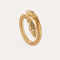 Gas Bijoux Cobra enamel bracelet gold^Femme Bracelets