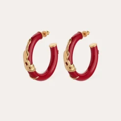 Gas Bijoux Cobra hoop earrings acetate gold -^Femme Boucles D'oreilles