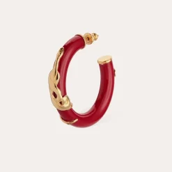 Gas Bijoux Cobra hoop earrings acetate gold -^Femme Boucles D'oreilles