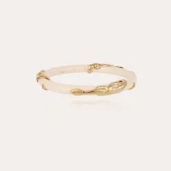 Gas Bijoux Cobra jonc bracelet acetate gold - Ivory^Femme Bracelets|Bracelets