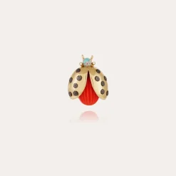 Gas Bijoux Coccinelle brooch small size gold^ Broches & Porte-clefs