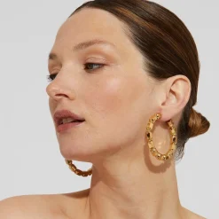 Gas Bijoux Colombus hoop earrings gold^Femme Boucles D'oreilles