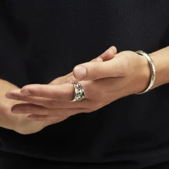 Gas Bijoux Compression ring large size silver^Homme Bagues Homme|Bijoux Argentés Homme