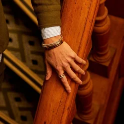 Gas Bijoux Compression ring large size gold^Homme Bagues Homme|Bijoux Dorés Pour Homme