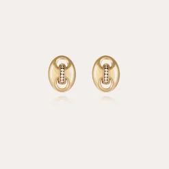 Gas Bijoux Cophea strass studs earrings mini gold^Femme Boucles D'oreilles|Boucles D'oreilles