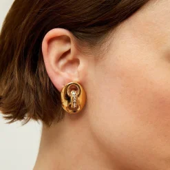 Gas Bijoux Cophea strass studs earrings mini gold^Femme Boucles D'oreilles|Boucles D'oreilles