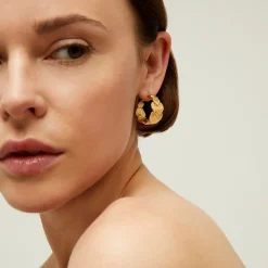 Gas Bijoux Cuore hoop earrings small size gold^Femme Boucles D'oreilles|Bijoux Dorés