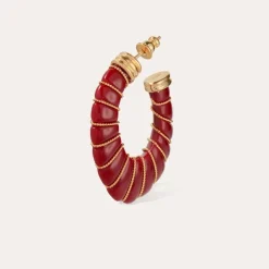 Gas Bijoux Cyclade earrings small size acetate gold -^Femme Boucles D'oreilles