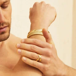 Gas Bijoux Destinee ring large size gold^Homme Bagues Homme|Bijoux Dorés Pour Homme