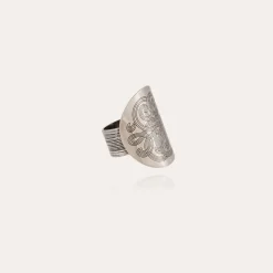 Gas Bijoux Diva curved ring silver^Femme Bagues