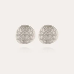 Gas Bijoux Diva studs earrings large size silver^Femme Boucles D'oreilles|Bijoux Argentés