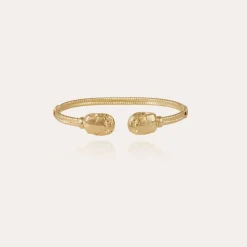 Gas Bijoux Duality large Scaramouche twist bracelet gold^Femme Bracelets|Bijoux Dorés