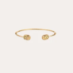 Gas Bijoux Duality Scaramouche bracelet small size gold - Emerald - Capsule The Precious^Femme Bracelets|Bracelets