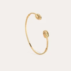 Gas Bijoux Duality Scaramouche bracelet small size gold - Emerald - Capsule The Precious^Femme Bracelets|Bracelets