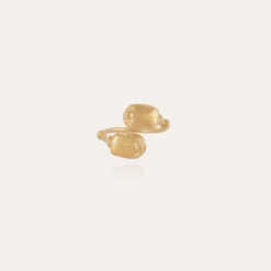 Gas Bijoux Duality Scaramouche ring gold^Femme Bagues