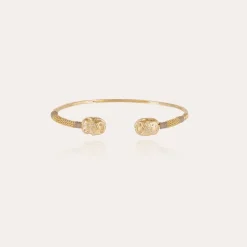 Gas Bijoux Duality Scaramouche strass bracelet small size gold^Femme Bracelets