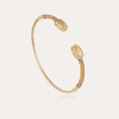 Gas Bijoux Duality Scaramouche strass bracelet small size gold^Femme Bracelets