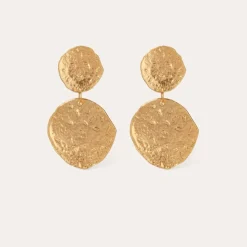 Gas Bijoux Eclipse earrings large size gold^Femme Boucles D'oreilles