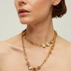 Gas Bijoux Eclipse long necklace gold^Femme Sautoirs|Bijoux Dorés