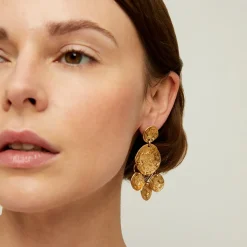 Gas Bijoux Eclipse Sequin earrings small size gold^Femme Boucles D'oreilles|Bijoux Dorés