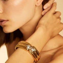 Gas Bijoux Ecume bicolor bracelet gold^Femme Bracelets