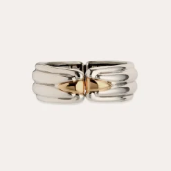 Gas Bijoux Ecume bicolor bracelet silver^Femme Bracelets