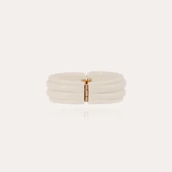 Gas Bijoux Ecume bracelet acetate gold - Ivory^Femme Bracelets