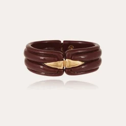 Gas Bijoux Ecume bracelet acetate gold - Purple^Femme Bracelets|Bracelets