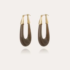 Gas Bijoux Ecume earrings acetate gold -^Femme Boucles D'oreilles