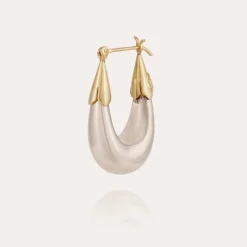Gas Bijoux Ecume earrings small size bicolor^Femme Boucles D'oreilles
