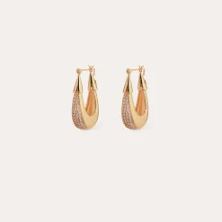 Gas Bijoux Ecume earrings small size gold - ia^Femme Boucles D'oreilles|Boucles D'oreilles