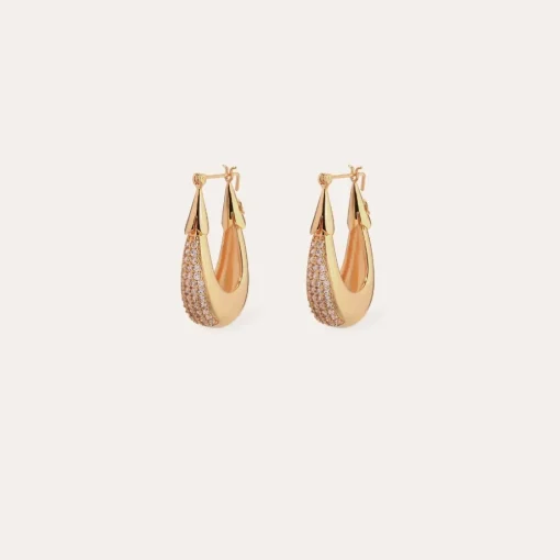 Gas Bijoux Ecume earrings small size gold - ia^Femme Boucles D'oreilles|Boucles D'oreilles