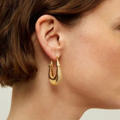 Gas Bijoux Ecume earrings small size gold - ia^Femme Boucles D'oreilles|Boucles D'oreilles