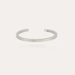 Gas Bijoux Eliot hammered bracelet large size silver^Homme Bracelets Homme|Joncs Homme