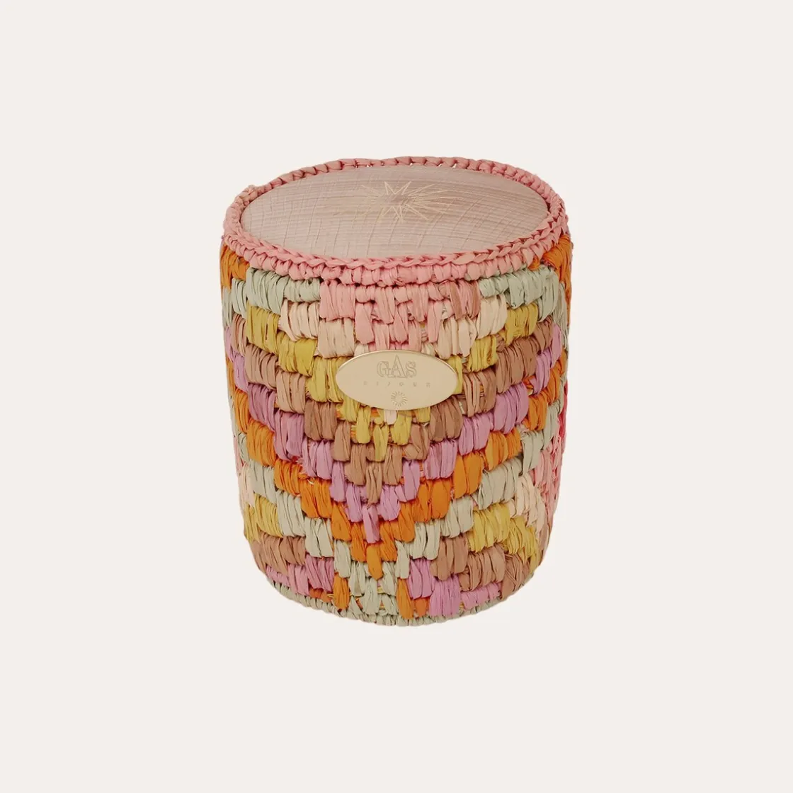 Gas Bijoux Ensoleille Moi candle raffia^ Bougies Raphia Ensoleille Moi