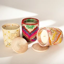 Gas Bijoux Ensoleille Moi candle raffia^ Bougies Raphia Ensoleille Moi