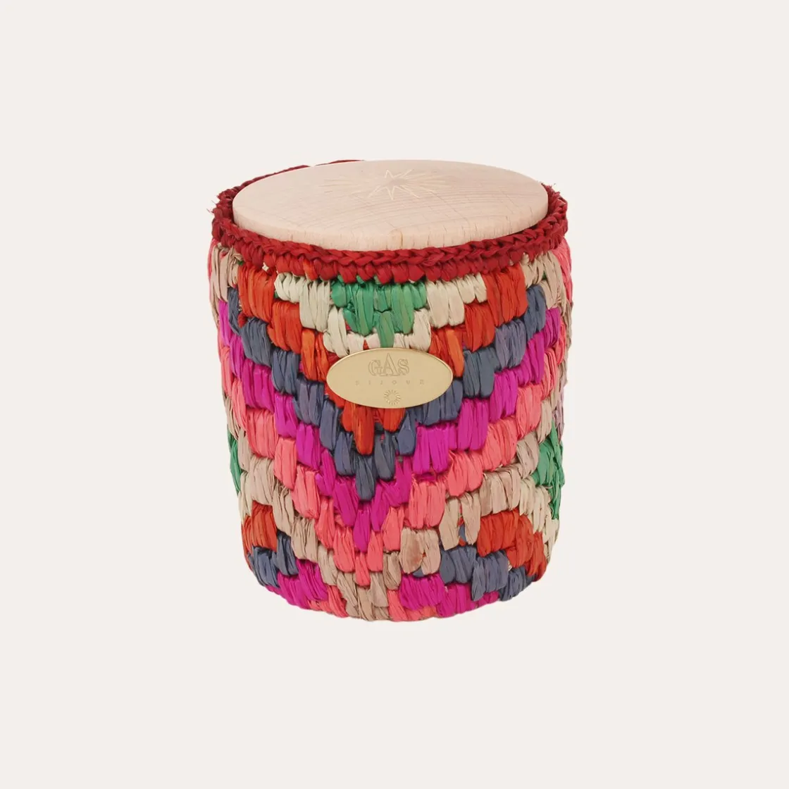 Gas Bijoux Ensoleille Moi candle raffia^ Bougies Raphia Ensoleille Moi