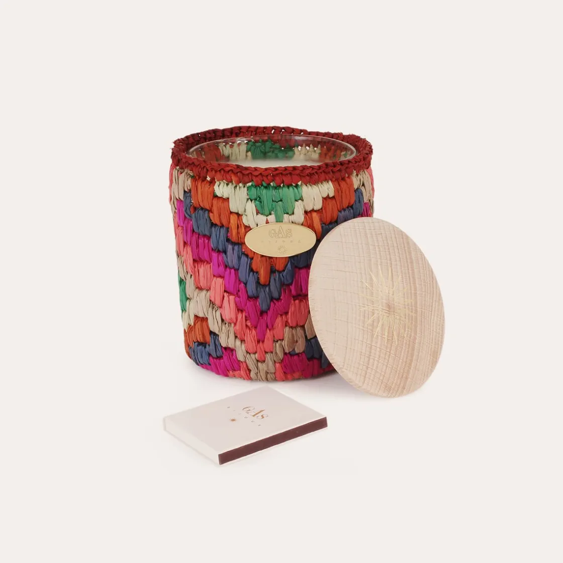 Gas Bijoux Ensoleille Moi candle raffia^ Bougies Raphia Ensoleille Moi