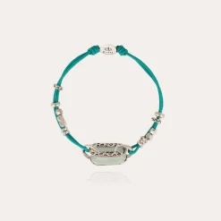 Gas Bijoux Escale bracelet acetate silver - blue^Homme Bracelets Cordons Homme