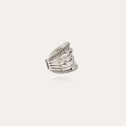 Gas Bijoux Etincelle cabochons ring silver^Femme Bagues