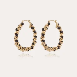 Gas Bijoux Eurydice hoop earrings gold^Femme Boucles D'oreilles