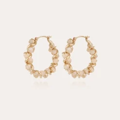 Gas Bijoux Eurydice hoop earrings small size gold -^Femme Boucles D'oreilles