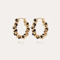 Gas Bijoux Eurydice hoop earrings small size gold^Femme Boucles D'oreilles