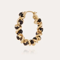 Gas Bijoux Eurydice hoop earrings small size gold^Femme Boucles D'oreilles