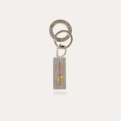 Gas Bijoux Evita key ring silver^Homme Accessoires Homme|Broches & Porte-clefs