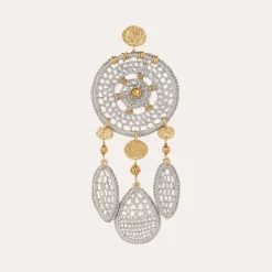 Gas Bijoux Fanfaria raffia earrings gold^Femme Boucles D'oreilles
